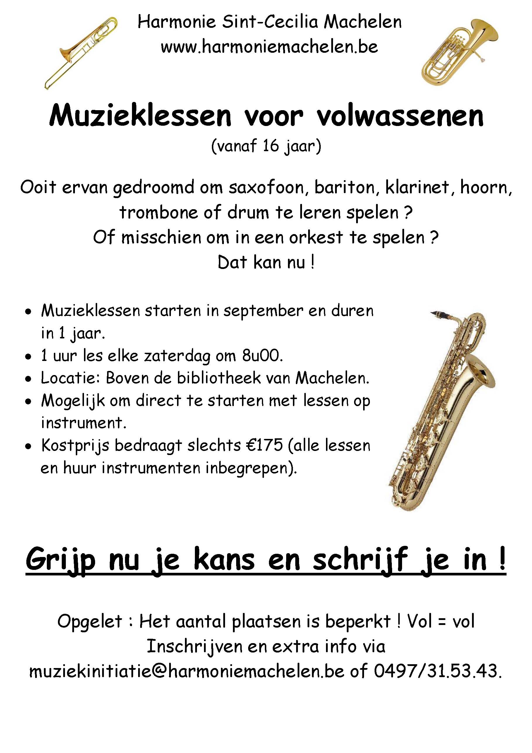 flyer volwassenen